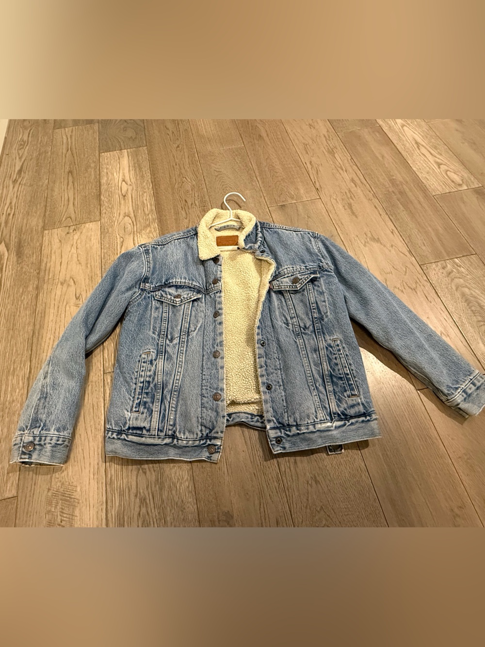 Levi’s Light Blue Sherpa-Lined Denim Jacket